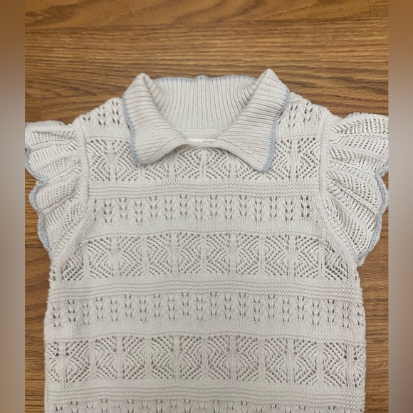 Lauren Conrad White short sleeve sweater - Picture 5 of 5